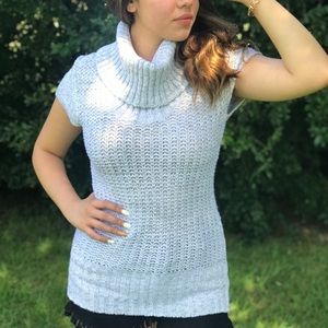 Gray turtle neck sweater